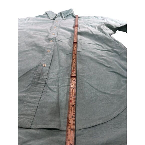 Ralph Lauren Mens Classic Fit Long Sleeve Shirt Size 17 1/2 32-33 Green Top - Picture 4 of 7